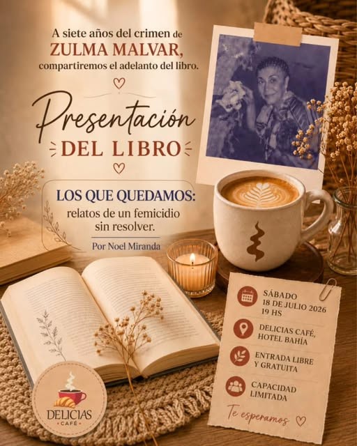UN LIBRO PARA MANTENER VIVA LA MEMORIA Y RECLAMAR JUSTICIA POR ZULMA MALVAR