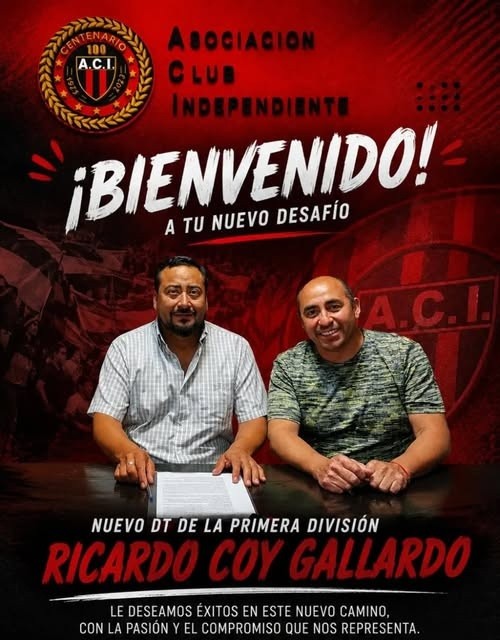 RICARDO "COY" GALLARDO NUEVO T&Eacute;CNICO DE INDEPENDIENTE